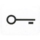 Jung AP 600 Kalotte mit Symbol Tür lichtdurchlässig, alpinweiß (33 T WW)