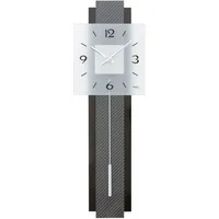 AMS Pendelwanduhr 68,0 cm 7313 schwarz