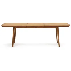 Ausziehbarer Outdoor Esstisch aus Akazie Massivholz 76 cm hoch