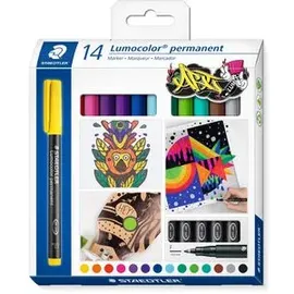 Staedtler 318 C14 Universalstift Lumocolor permanent pen Permanentmarker Gelb 1 Stück(e)