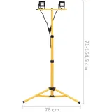 vidaXL LED-Fluter mit Stativ 2x10 W Kaltweiß