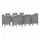 vidaXL Garten Essgruppe 9 pcs Hellgrau Polt Rattan - Hellgrau