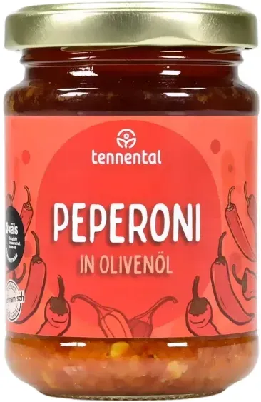 Tennental Peperoni in Olivenöl Kräuterwürze demeter
