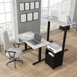 petits-meubles Schreibtisch bimotion 1S Weiß / Schwarz