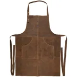 Esschert Design Grillschürze Leder Buffalo braun
