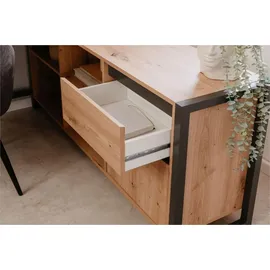 CaliCosy Eckschreibtisch Artisan Eiche / Anthrazit