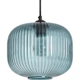 LEDKIA Modra 1-flg. E27 30 cm rund blau Glas