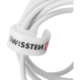 Swissten Swissten, Magnetisches Ladegerät 2.5W USB-C für Apple Watch Nylon 1.2m, Weiß - Weiß