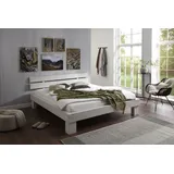 RELITA Futonbett »Bellmund«, aus massiver Fichte white wash mit natürlicher Holzmaserung, weiß transparent, , 72726602-0