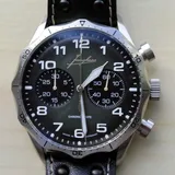 JUNGHANS Herren Uhr Meister Pilot Chronoscope Green Ref. 27/3492.00 NEW FULL SET