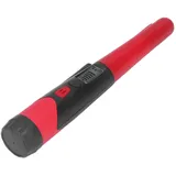 Pssopp Metalldetektor Pinpointer, Metalldetektor LCD Display, Taschenlampenfunktion mit Gürteletui für Schmuck, Münzen, Gold, Silber, Kulturelle Relikte (Rot)