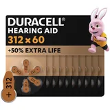 Duracell Hörgerätebatterien Typ 312 60er-Pack Zink-Luft 1,45V aus Deutschland