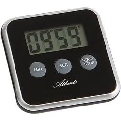 Kurzzeitmesser ATLANTA, schwarz, Wecker, Eieruhr, Küchentimer, Küchenaccessoire, digital