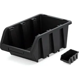 Prosperplast Lagercontainer Kunststoff - schwarz