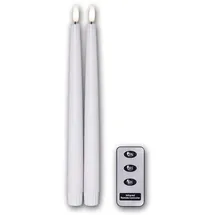 Star Trading LED Kerze Flamme Slim 29 cm weiß