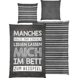 Herding Young Collection Manches sollte man einfach liegen lassen ... grau 135 x 200 cm + 80 x 80 cm