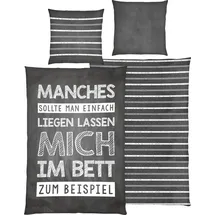 Herding Young Collection Manches sollte man einfach liegen lassen ... grau 135 x 200 cm + 80 x 80 cm