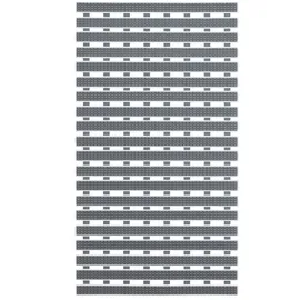 Relaxdays Antirutschmatte Dusche & Badewanne, 69 x 38 cm, rutschfeste Duschmatte mit Saugnäpfen, Badematte, grau/weiß