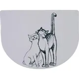 Trixie Napfunterlage Schmusekatzen, 40 x 30 cm, weiß