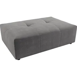 Polsterhocker 3C CANDY "Yoshy", grau, B:120cm H:41cm T:83cm, 100% Polyester, Hocker, Passend zur Serie Yoshy