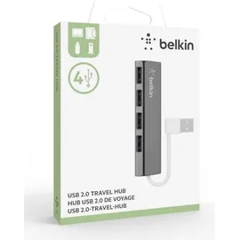Belkin Ultra-Slim Travel Hub 1:4, SLIM, PASSIV, black