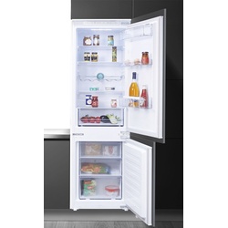 E (A bis G) HANSEATIC Einbaukühlgefrierkombination Kühlschränke Gr. Rechtsanschlag, weiß Einbaukühlgefrierkombinationen Kühlgefrierkombinationen