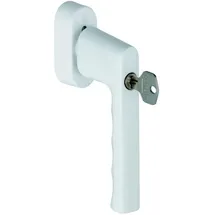 HOPPE Fenstergriff Hamburg 0700S/UD9020 Alu.F9016/verkehrsweiß 32-42mm abschl.HOPPE