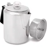 GSI Outdoors Glacier Kaffeebereiter Mit Griff 9 Tasse - Silver - One Size