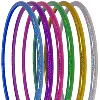 hoopomania Zirkus Hula Hoop, Glitter Farben, Ø 80cm, Gelb