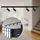 Briloner Rail Komplettset, 4x LED Spots dimmbar, Schwenkbar, Lampen, Lichtschienensystem Decke, Strahler Schiene, Deckenlampe, Deckenleuchte, Spotlight, 1,5m, Schwarz
