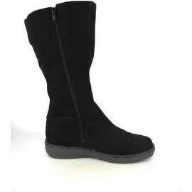 WALDLÄUFER Hoja Stiefel (Langschaft), Futter echt Lammfell, Bear (Nubuk), Weite H, schwarz 533904-165-001 42 - 8 UK
