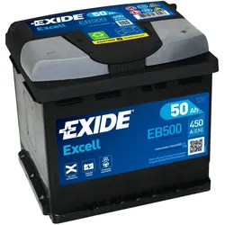 Exide EB500 Excell 12V 50Ah 450A Autobatterie