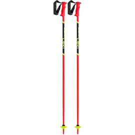 Leki Kinder Racing Kids Bright red-Black-Neonyellow, 105CM