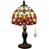 Bidesen 8 "kleine Blumen Blume Pastoralen Tiffany-Stil Tischlampe Nachttischlampe Schreibtischlampe Wohnzimmer Bar Lampe(Color:6"-A)