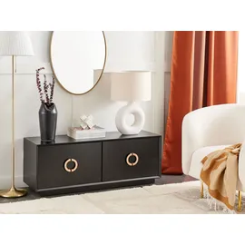 Beliani Oxnard 120 x 46 x 40 cm Schwarz/Gold