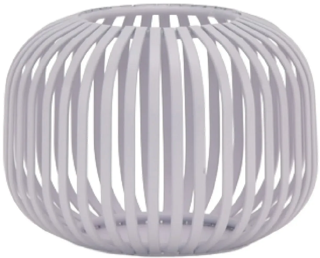 LC Home Lunaro S Windlichtkorb Metall lila – Dekolaterne, Teelichthalter & Kerzenhalter –14x10x10cm