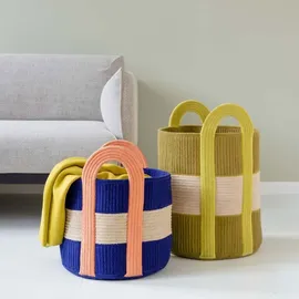 REMEMBER Korb Colombo groß Aufbewahrungskorb Ø 40 x H 58 cm mehrfarbig