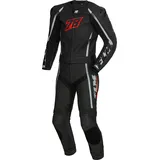 FLM Sports Lederkombi Assen 2-tlg. schwarz/rot 54 - Motorradbekleidung - Sport Motorradbekleidung