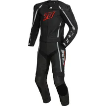 FLM Sports Lederkombi Assen 2-tlg. schwarz/rot 54 - Motorradbekleidung - Sport Motorradbekleidung