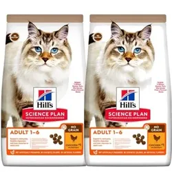 Hill's Science Plan No Grain Adult mit Huhn ohne Getreide 2x1,5 kg