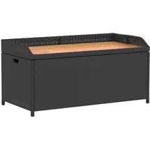 vidaXL Bank mit Stauraum 100 x 50 x 52 cm Schwarz