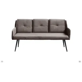 KAWOLA Sitzbank PIRI Velvet Taupe 180 x 84 x 64 cm