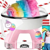 Kesser KESSER® Zuckerwattemaschine Set für dein zuhause - Mit 30x Zuckerwatte Stäbchen & Messlöffel - Retro Cotton Candy Maschine - Zuckerwatte Mas...