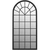 vidaXL Gartenspiegel 90 x 45 cm Schwarz