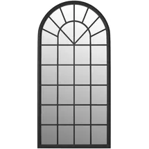 vidaXL Gartenspiegel 90 x 45 cm Schwarz