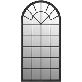 vidaXL Gartenspiegel 90 x 45 cm Schwarz