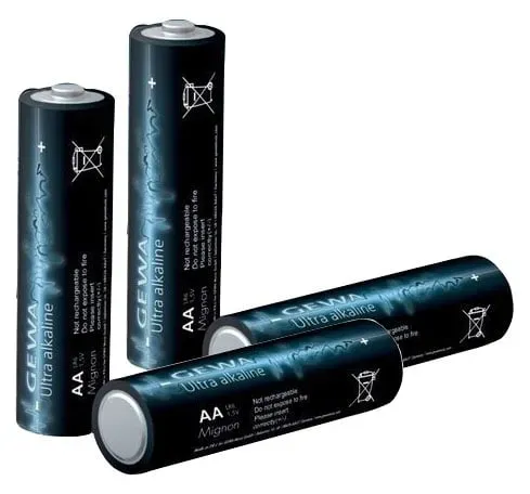 Gewa 1,5 Volt Mignon AA Ultra Alkaline Batterie 4er Set