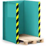 R+R INDUSTRIETECHNIK Rr Industrietechnik Paletten Stapel Station Rps-10 Bxtxh 1020x945x1425 mm Ral 5018 Türkisblau