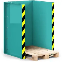 R+R INDUSTRIETECHNIK Rr Industrietechnik Paletten Stapel Station Rps-10 Bxtxh 1020x945x1425 mm Ral 5018 Türkisblau