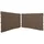 Quick Star Seitenwand für Pavillon 3x4 m 2 Stück Beige/Braun/Grau 3,5 x 1,92 m